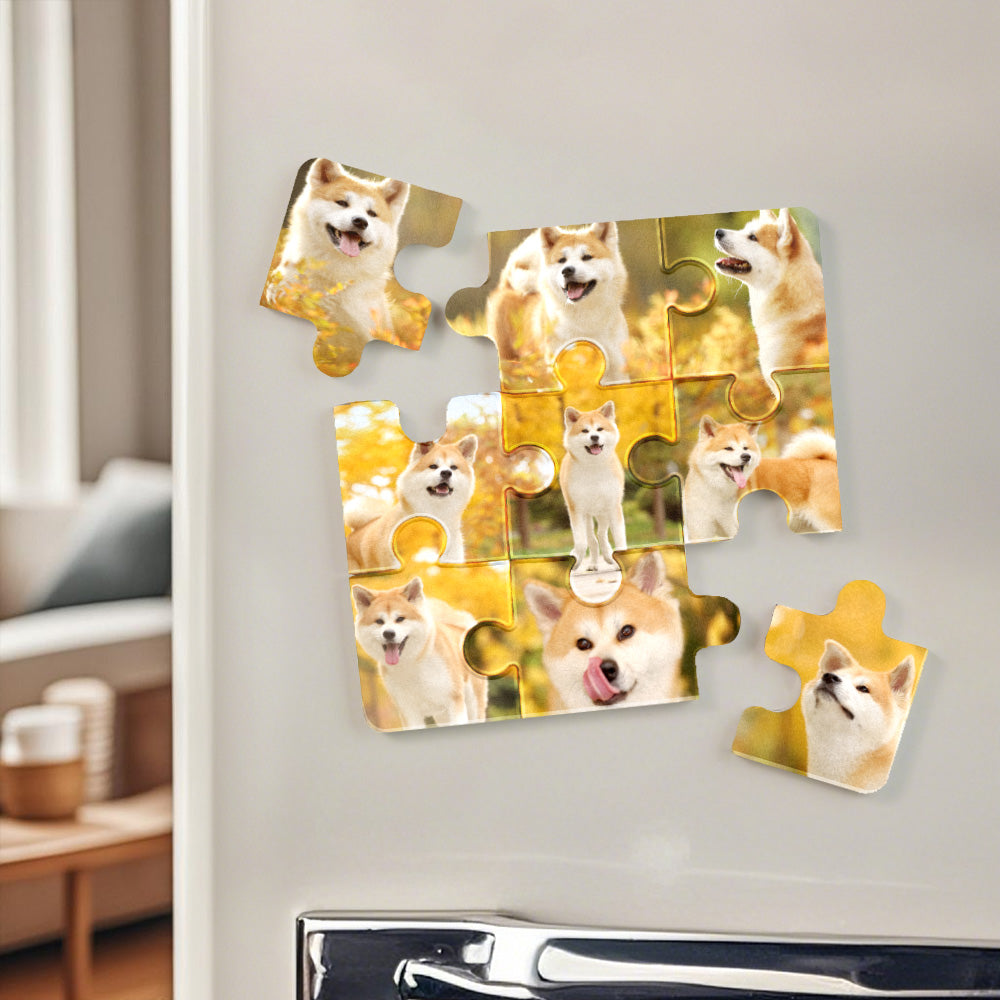 Personalized Photo Puzzle Fridge Magnet