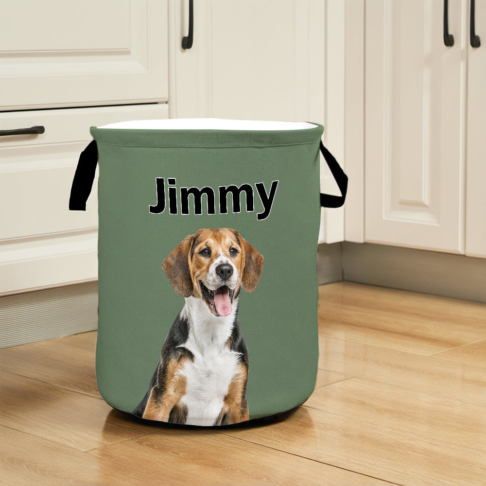Personalized Pet Portrait Storage Basket