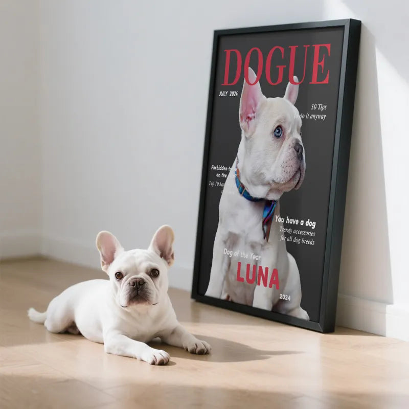 Custom Pet Photo Magazine Poster