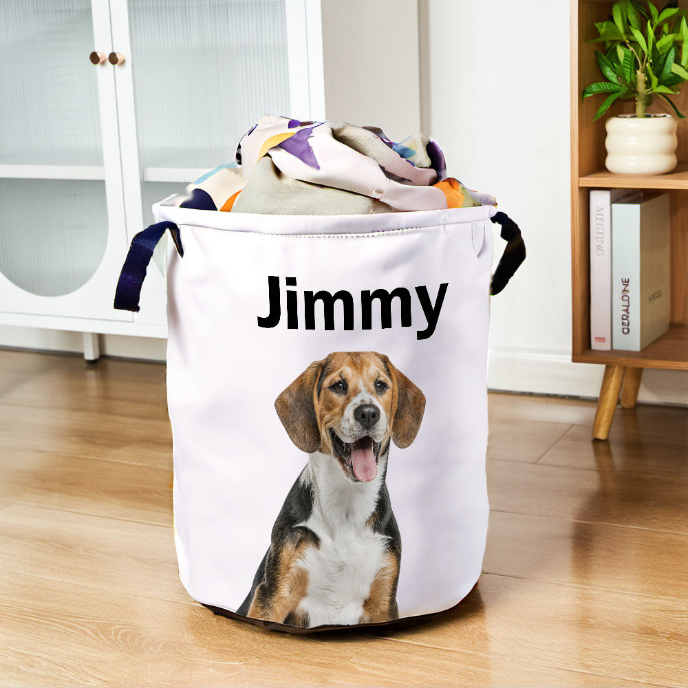 Personalized Pet Portrait Storage Basket