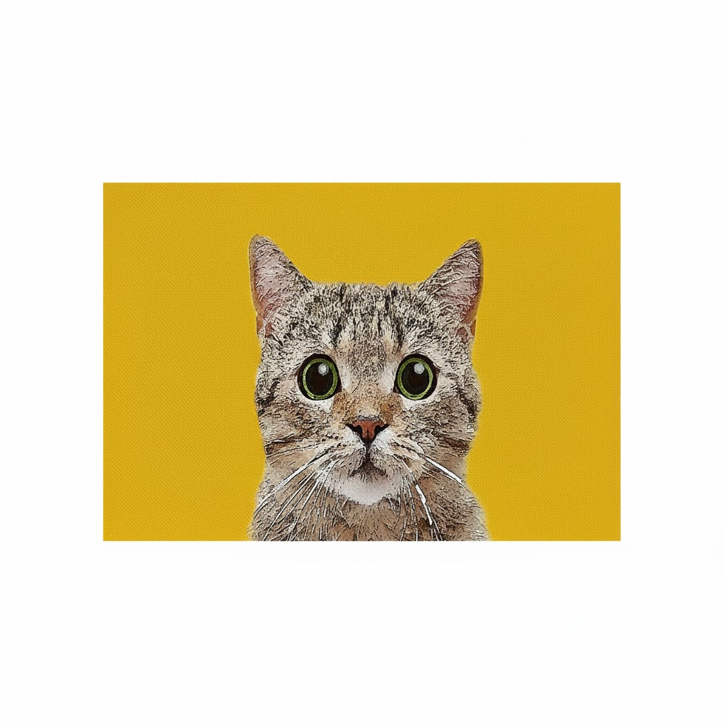 Custom Framed Pet Photo Oil Painting