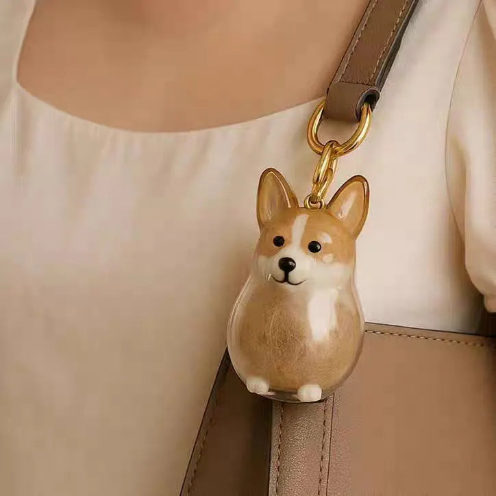 Dog Hair Memorial Keychain