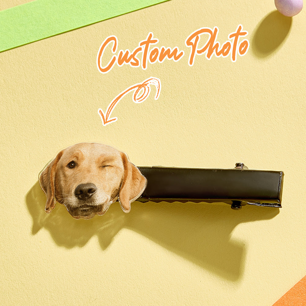 Personalized Pet Portrait Hair Clips