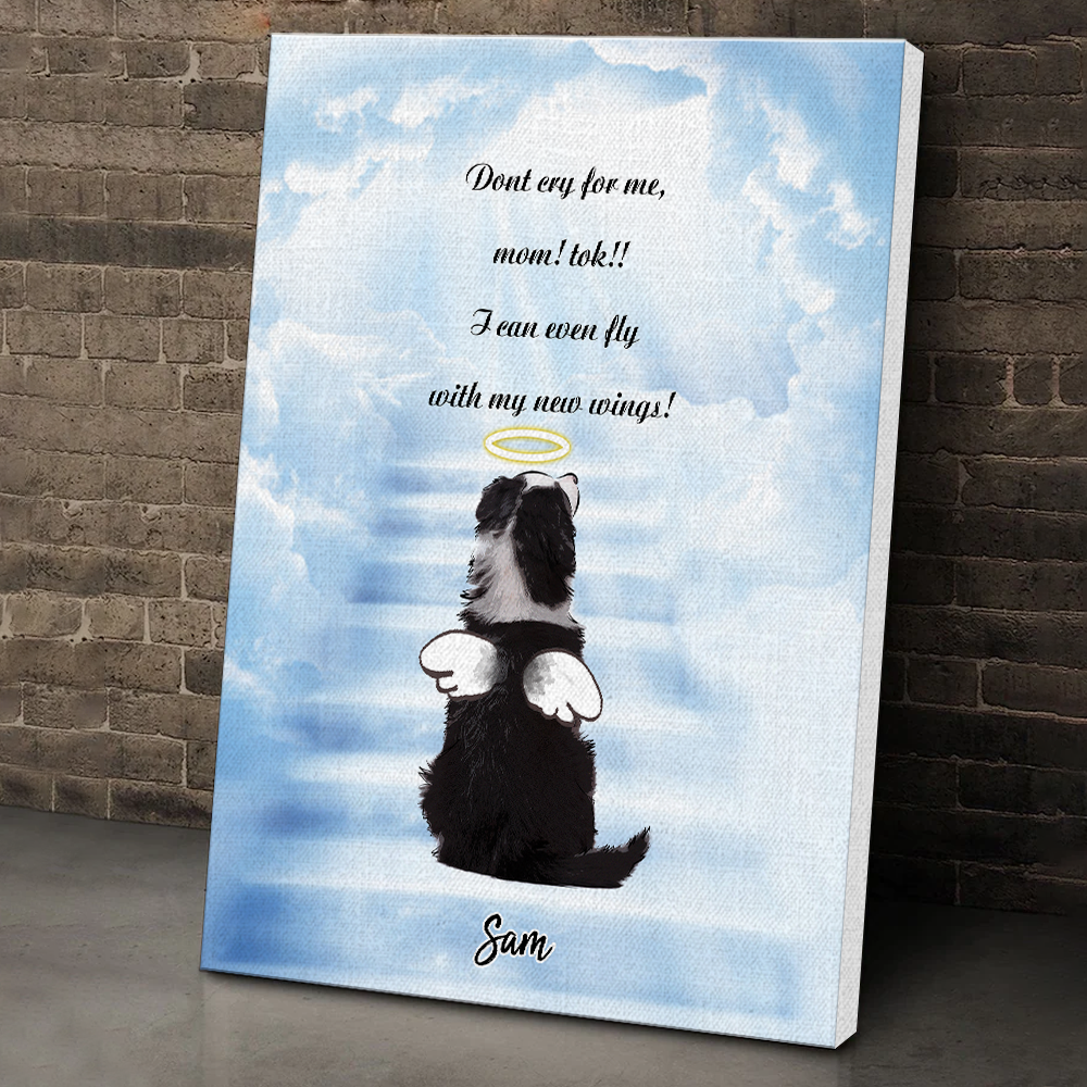 Custom Angel Pet Memorial Canvas