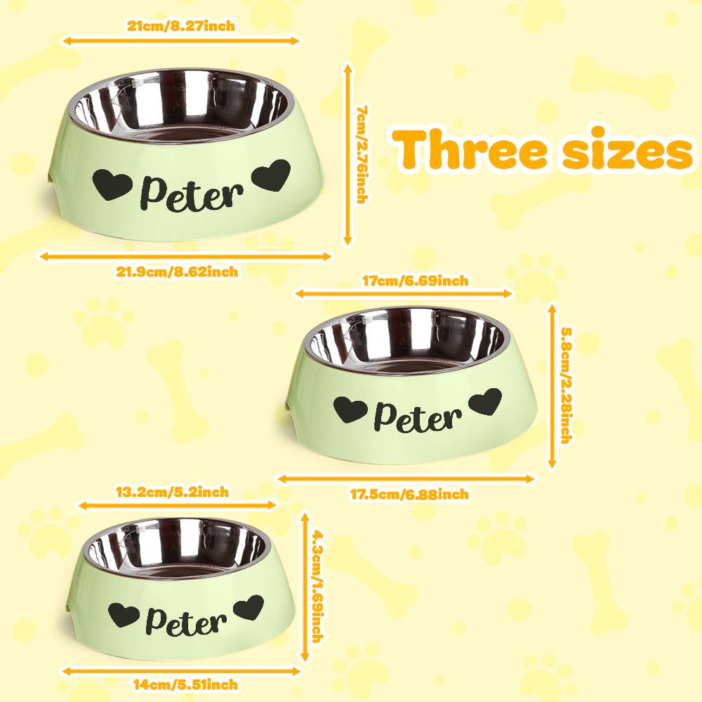 Personalized Stainless Steel Pet Bowl