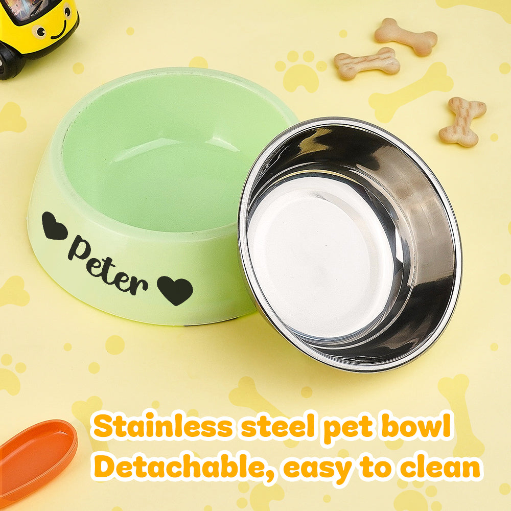 Personalized Stainless Steel Pet Bowl