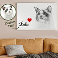 Custom Pet Portrait Canvas