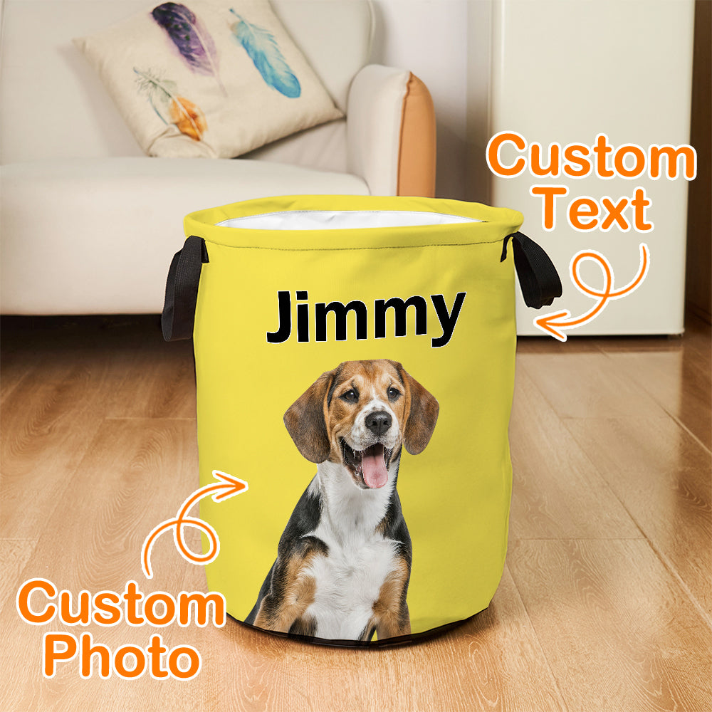 Personalized Pet Portrait Storage Basket