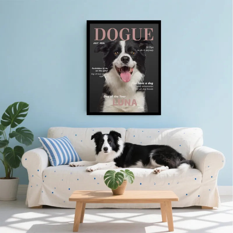 Custom Pet Photo Magazine Poster