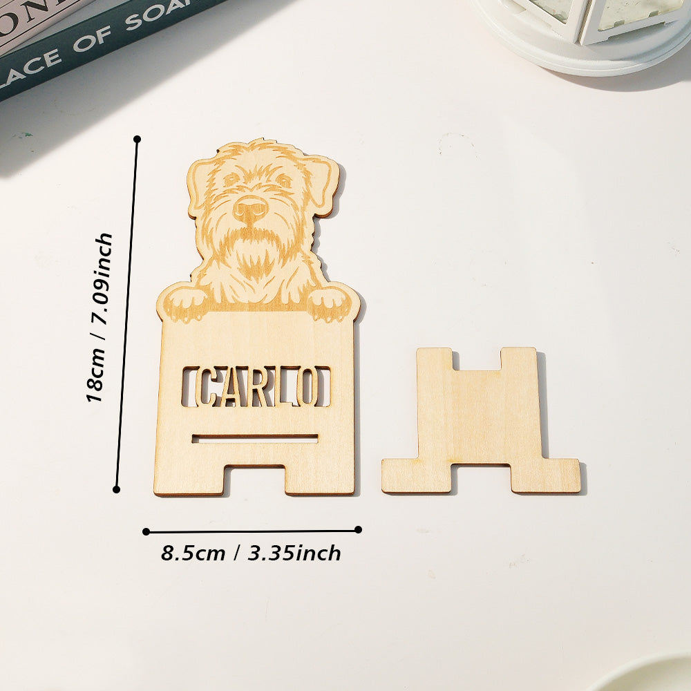 Personalized Pet Portrait Phone Stand