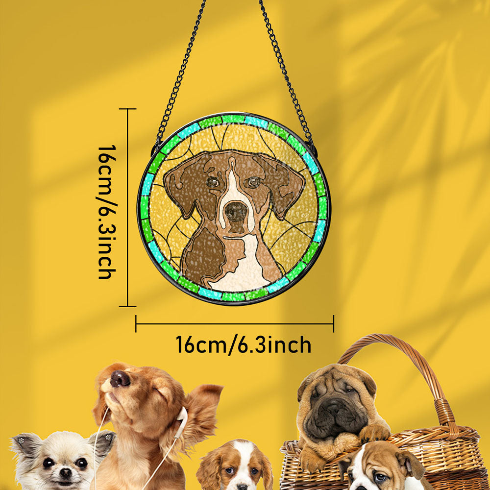 Personalized Pet Portrait Suncatcher