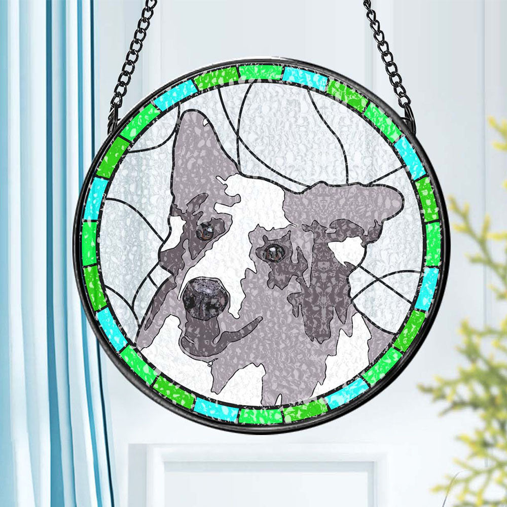 Personalized Pet Portrait Suncatcher