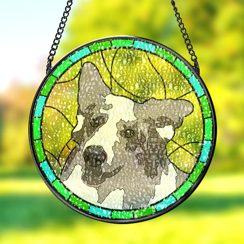 Personalized Pet Portrait Suncatcher