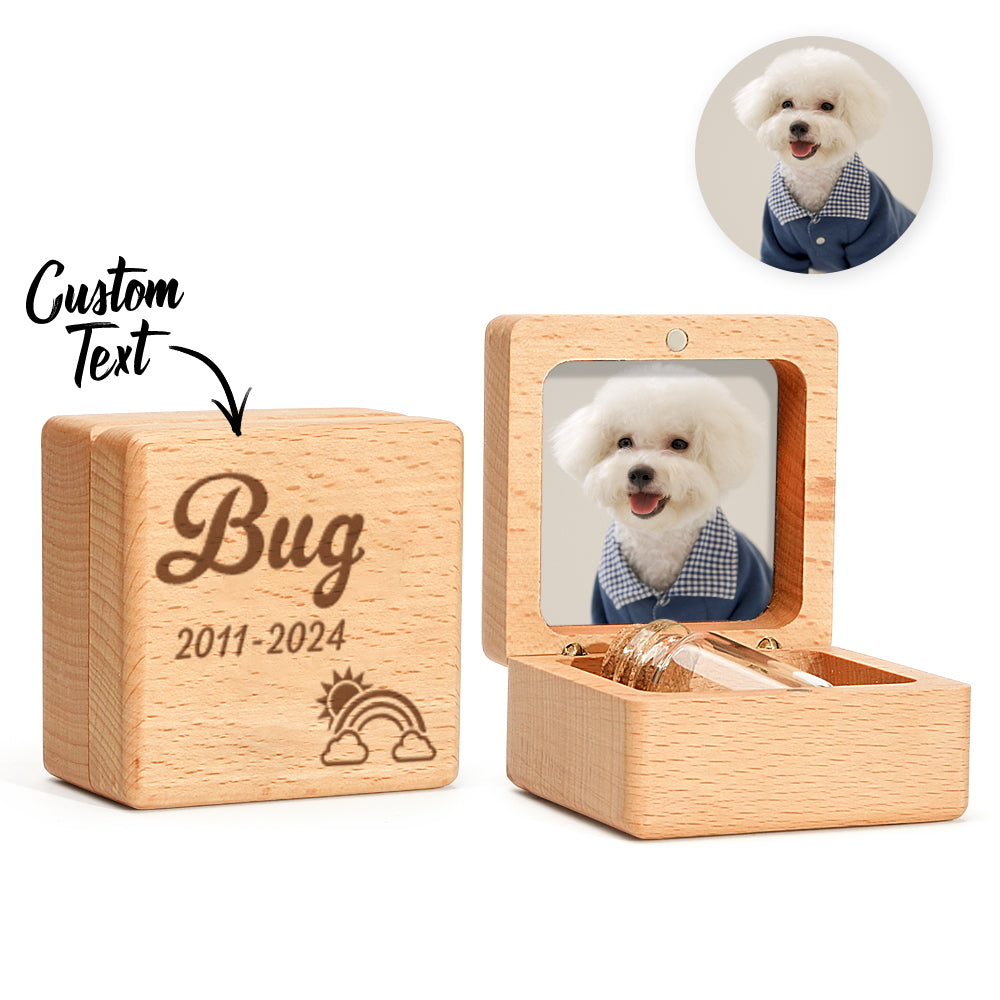 Personalized Pet Fur Keepsake Box