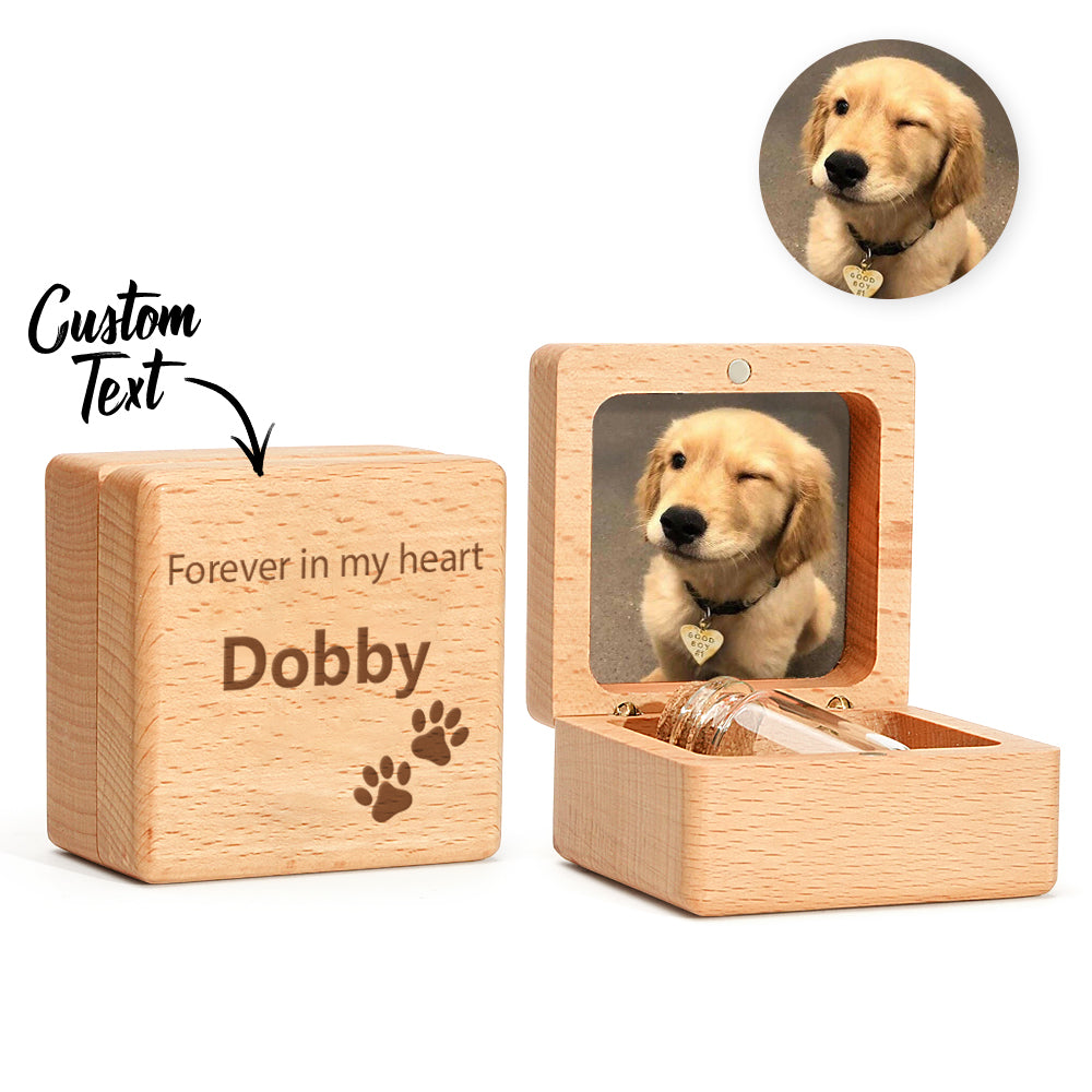 Personalized Pet Fur Keepsake Box