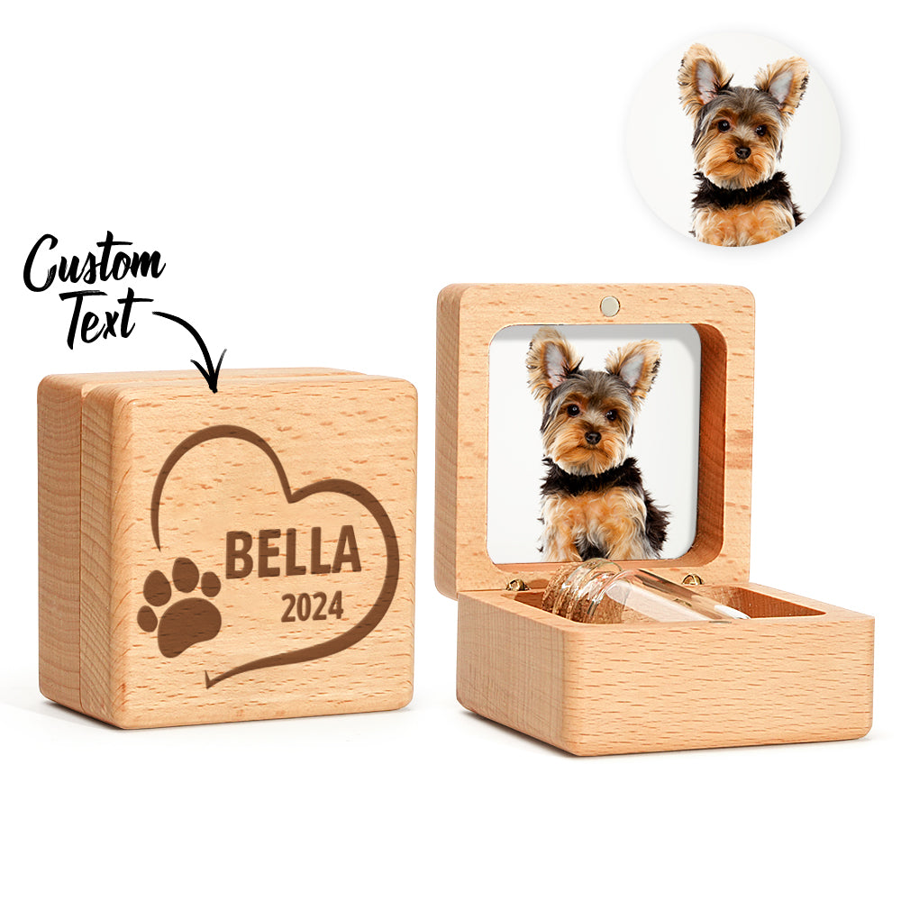 Personalized Pet Fur Keepsake Box