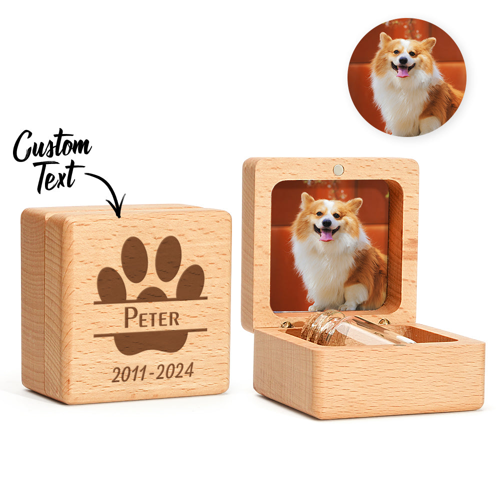 Personalized Pet Fur Keepsake Box