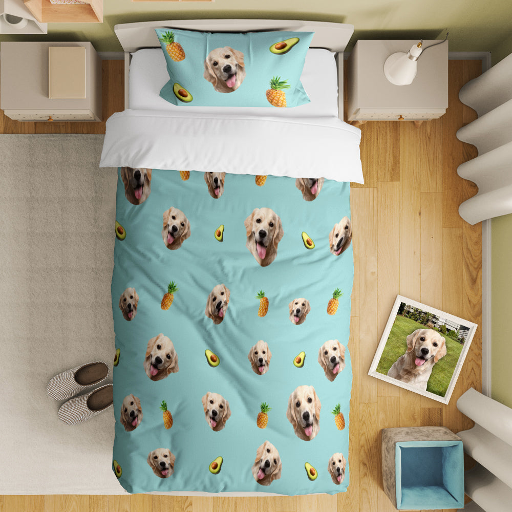 Personalized Pet Photo Bedding Set