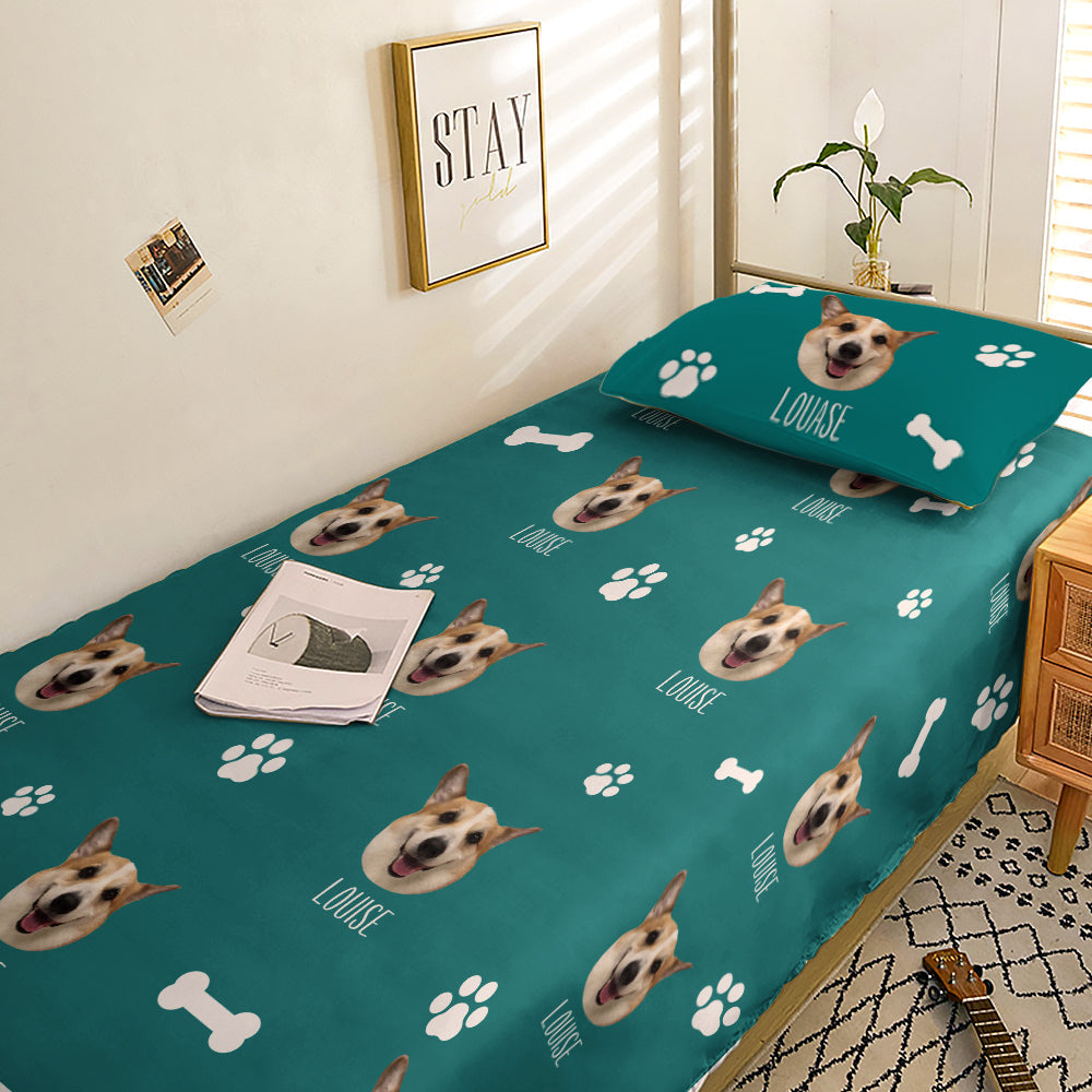 Personalized Pet Photo Bedding Set