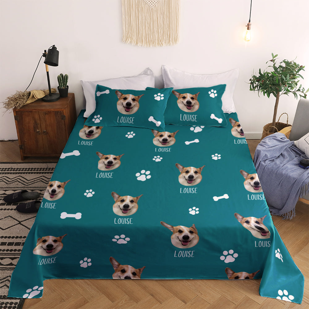 Personalized Pet Photo Bedding Set