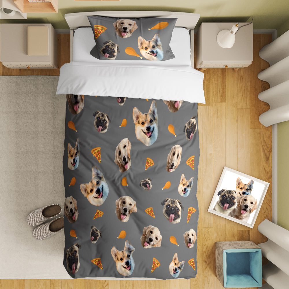 Personalized Pet Photo Bedding Set