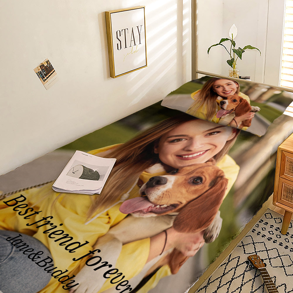 Personalized Pet Photo Bedding Set