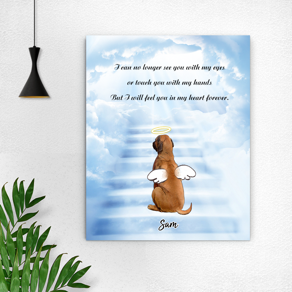 Custom Angel Pet Memorial Canvas