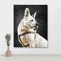 Custom Framed Pet Oil Painting