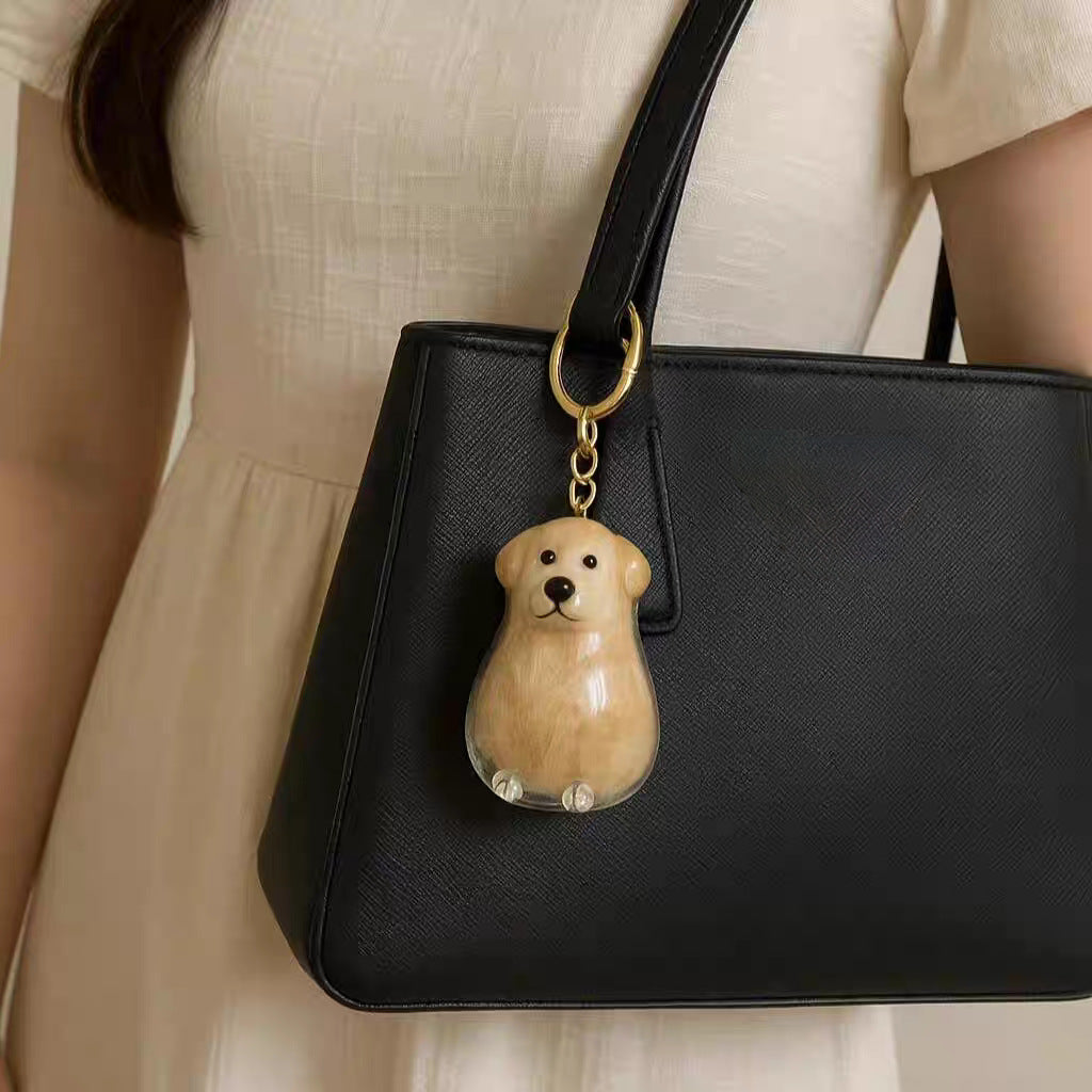Dog Hair Memorial Keychain