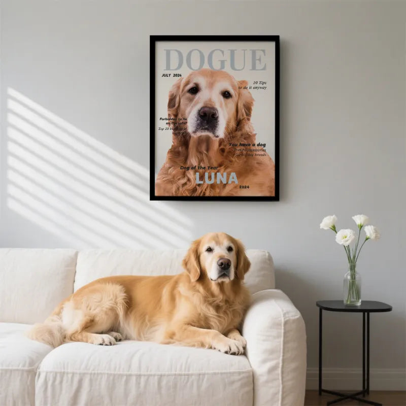 Custom Pet Photo Magazine Poster