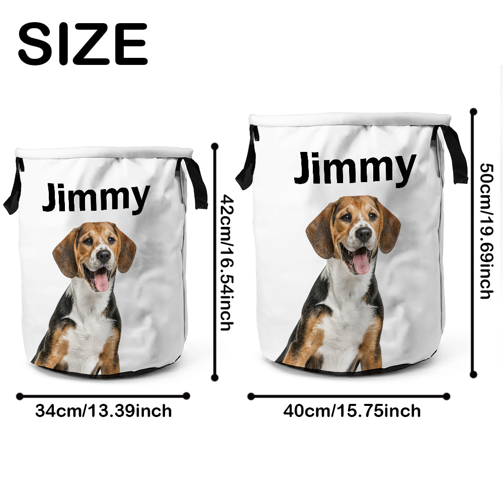 Personalized Pet Portrait Storage Basket
