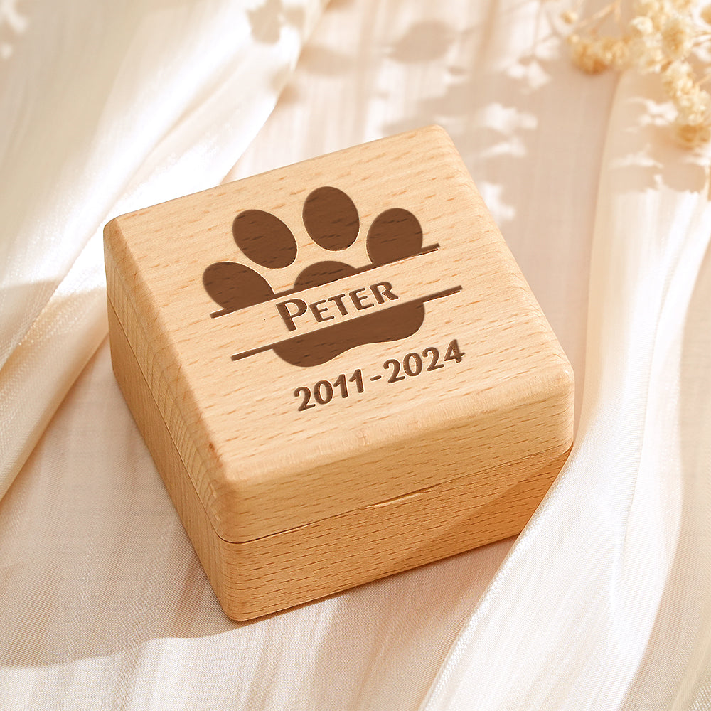 Personalized Pet Fur Keepsake Box