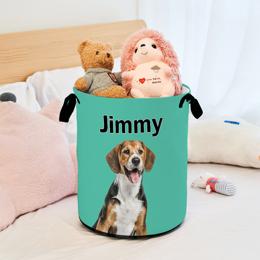 Personalized Pet Portrait Storage Basket