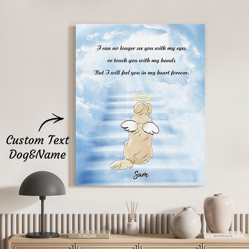 Custom Angel Pet Memorial Canvas