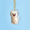 Dog Hair Memorial Keychain